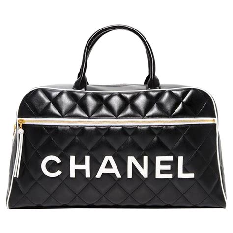 vintage black and white chanel bag|Chanel vintage bag 1970.